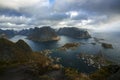 Reine from Reinebringen, Lofoten, Nordland, Norway Royalty Free Stock Photo