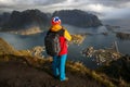 Reine view from Reinebringen, Lofoten, Nordland, Norway Royalty Free Stock Photo