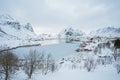 Reine village on Lofoten islands, Norway, beautiful view of the village Royalty Free Stock Photo