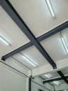 Reinforce steel beams under the building, metal equipment
