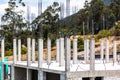 Reinforced concrete columns Royalty Free Stock Photo