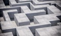 Reinforced concrete labyrinth