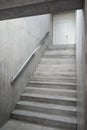 Reinforced concrete stairway inside the building