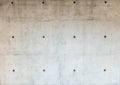 Reinforced concrete wall with lots of holes Royalty Free Stock Photo