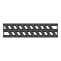 Reinforcement bar rebar ribbed metal rod contour outline line icon black color vector illustration image thin flat style