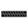Reinforcement bar rebar ribbed metal rod icon black color vector illustration image flat style
