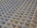 Reinforcement grid on construciton side Royalty Free Stock Photo