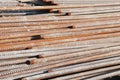 The reinforcing steel rods