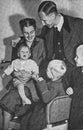 Reinhard Heydrich with his spouse and their three children. From left to right Silke, Heider and Klaus