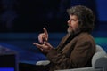 Reinhold Messner, guest in the Rai studios