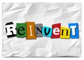 Reinvent Word Cut Out Letters Redo Refresh Rethink Royalty Free Stock Photo