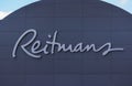 Reitmans banner at store front, a Canadian retailing company specialized in Womens clothing. HALIFAX, CANADA - JUNE 2022