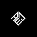 REJ letter logo design on black background. REJ creative initials letter logo concept. REJ letter design