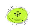 Reject bandwidth meter icon. No internet sign. Vector