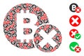 Reject Bitcoin Icon Recursive Collage