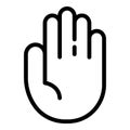 Reject certificate icon, outline style