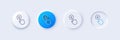 Reject click line icon. Decline button sign. Line icons. Vector