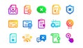 Reject icons. Decline, Cancel and Dislike. Classic icon set. Vector