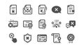 Reject icons. Decline, Cancel and Dislike. Classic icon set. Vector