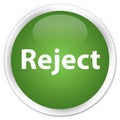 Reject premium soft green round button