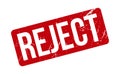 Reject Rubber Stamp. Red Reject Rubber Grunge Stamp Seal Vector Illustration - Vector Royalty Free Stock Photo