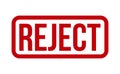 Reject Rubber Stamp. Red Reject Rubber Grunge Stamp Seal Vector Illustration - Vector Royalty Free Stock Photo