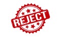 Reject Rubber Stamp. Red Reject Rubber Grunge Stamp Seal Vector Illustration - Vector Royalty Free Stock Photo