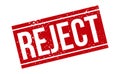 Reject Rubber Stamp. Red Reject Rubber Grunge Stamp Seal Vector Illustration - Vector Royalty Free Stock Photo