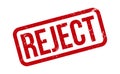 Reject Rubber Stamp. Red Reject Rubber Grunge Stamp Seal Vector Illustration - Vector Royalty Free Stock Photo