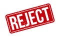 Reject Rubber Stamp. Red Reject Rubber Grunge Stamp Seal Vector Illustration - Vector Royalty Free Stock Photo