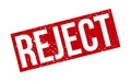 Reject Rubber Stamp. Red Reject Rubber Grunge Stamp Seal Vector Illustration - Vector Royalty Free Stock Photo