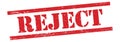 REJECT text on red grungy lines stamp Royalty Free Stock Photo
