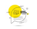 Reject web access line icon. Decline monitor sign. Vector