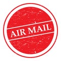 Air mail stamp Royalty Free Stock Photo