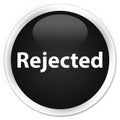 Rejected premium black round button