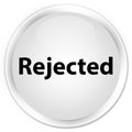 Rejected premium white round button