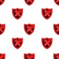 Rejected label shield pattern. Vector stock illustration. Royalty Free Stock Photo