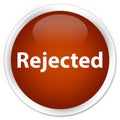 Rejected premium brown round button