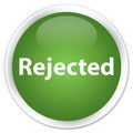 Rejected premium soft green round button