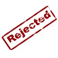 rejected Rubber ink stamp Royalty Free Stock Photo