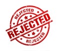 Rejected rubber stamp illustration Royalty Free Stock Photo