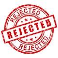 Rejected stamp. Red rejected stamp icon. Royalty Free Stock Photo