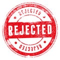 Rejected Vector Grunge Stamp