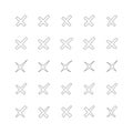 Rejection icon set