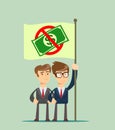 Rejection money, concept. Royalty Free Stock Photo