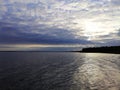 Rekyva lake during cloudy day