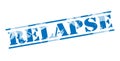 Relapse blue stamp Royalty Free Stock Photo