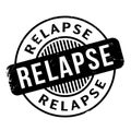 Relapse rubber stamp Royalty Free Stock Photo