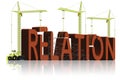 Relation building find partner love relationship Royalty Free Stock Photo