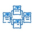 relational database icon doodle illustration
